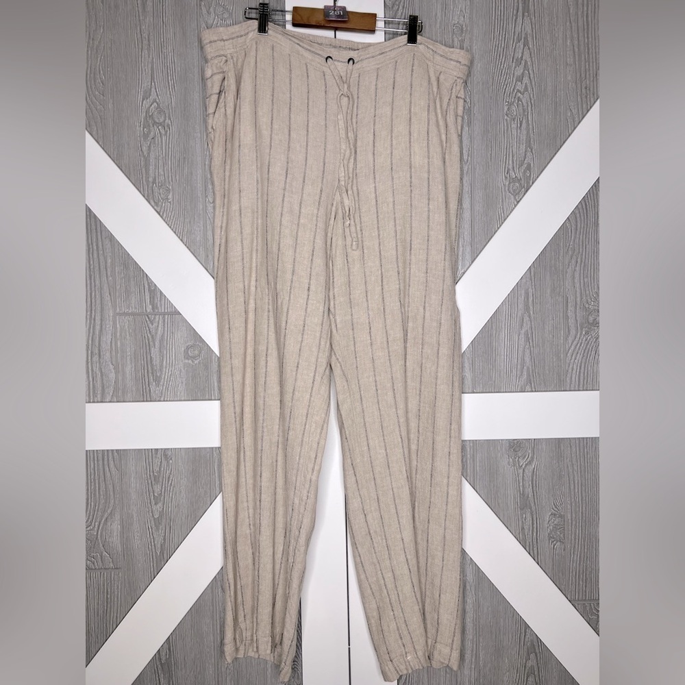 D22.02 Vince Camuto Women’s Linen Striped Pants XL
